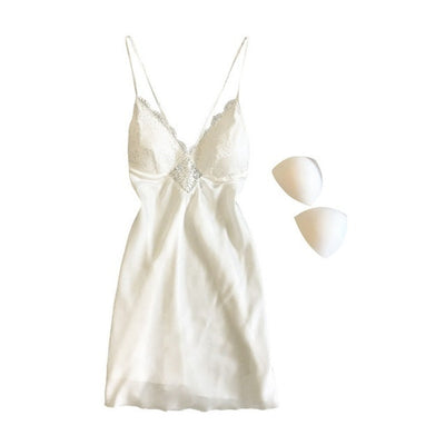 Alice – Satin Pyjama mit Spitze für Damen