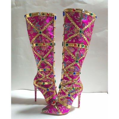 Charlotte – Hochwertige Damenstiefel mit Industrie-Design