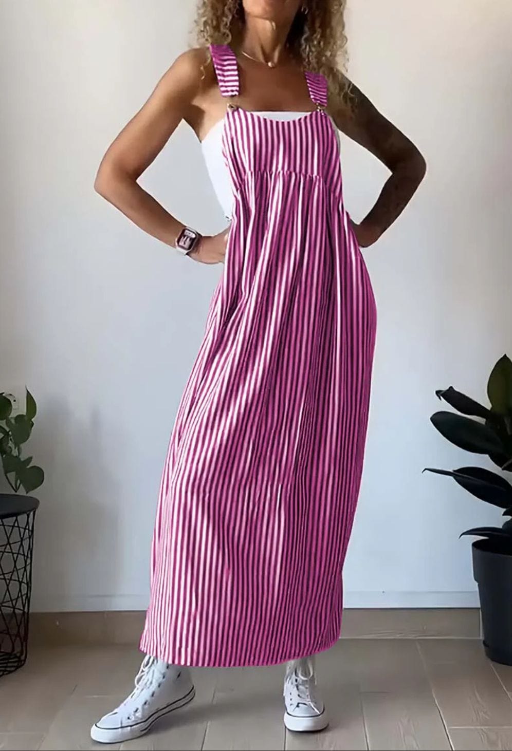 Hannelore® | Lässiges gestreiftes Jumpsuit-Kleid