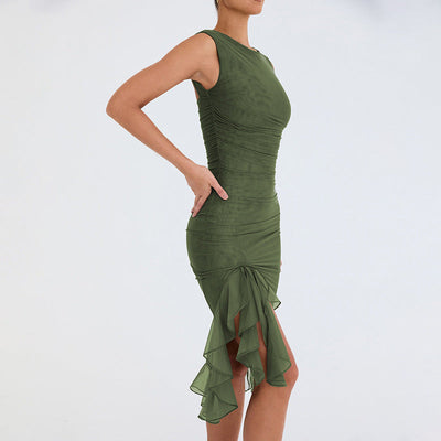 Esme – Schmaler ärmelloser Party-Club-Kleid
