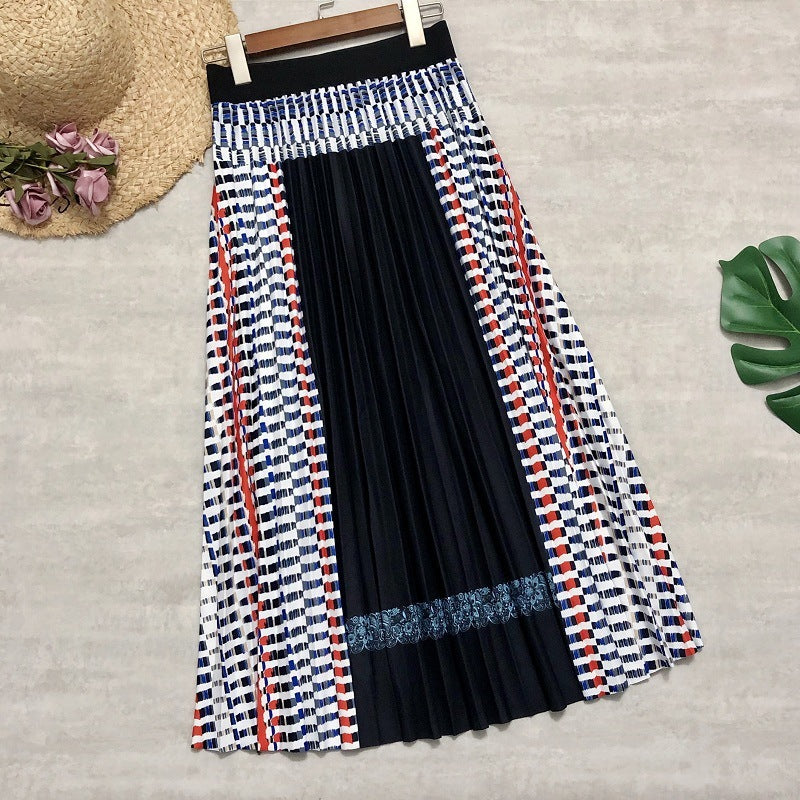 Susan – Bohemian Faltenrock mit Karomuster