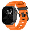 Oranges Armband - Schwarze Schließe