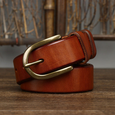 Premium Herren Klassischer Leder Gürtel