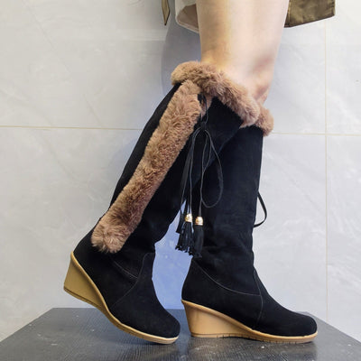 Marion – Damen Keilstiefel mit Plüsch