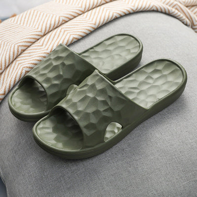 Jane – Geometrische Sommerschuhe für Zuhause und Badezimmer