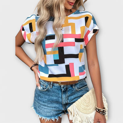 Chloe - Kurzärmelige Bluse