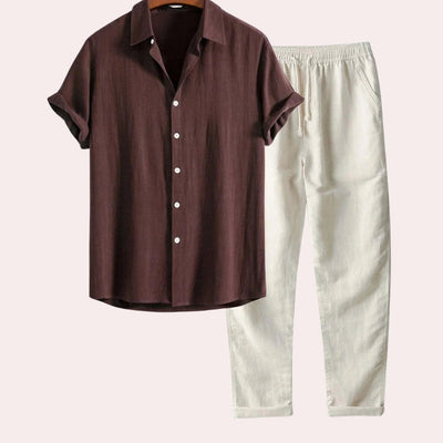 Elegantes Hose & Hemd Sommer Set für Männer - Alfred