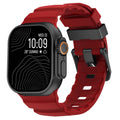 Rotes Armband - Schwarze Schließe