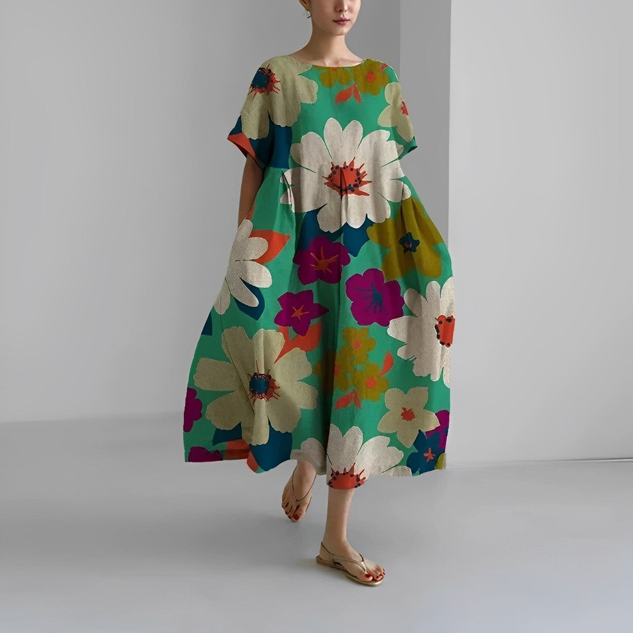 CÉLESTINE | Bohème Blumenkleid für einen natürlichen und romantischen Stil