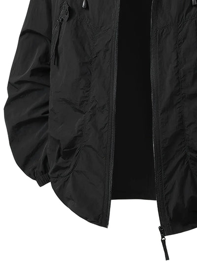 Lucan | Wasserdichter Outdoor-Windbreaker mit verstellbarer Kapuze