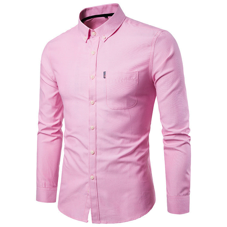 Brendan – Slim Fit Herrenhemd mit langen Ärmeln