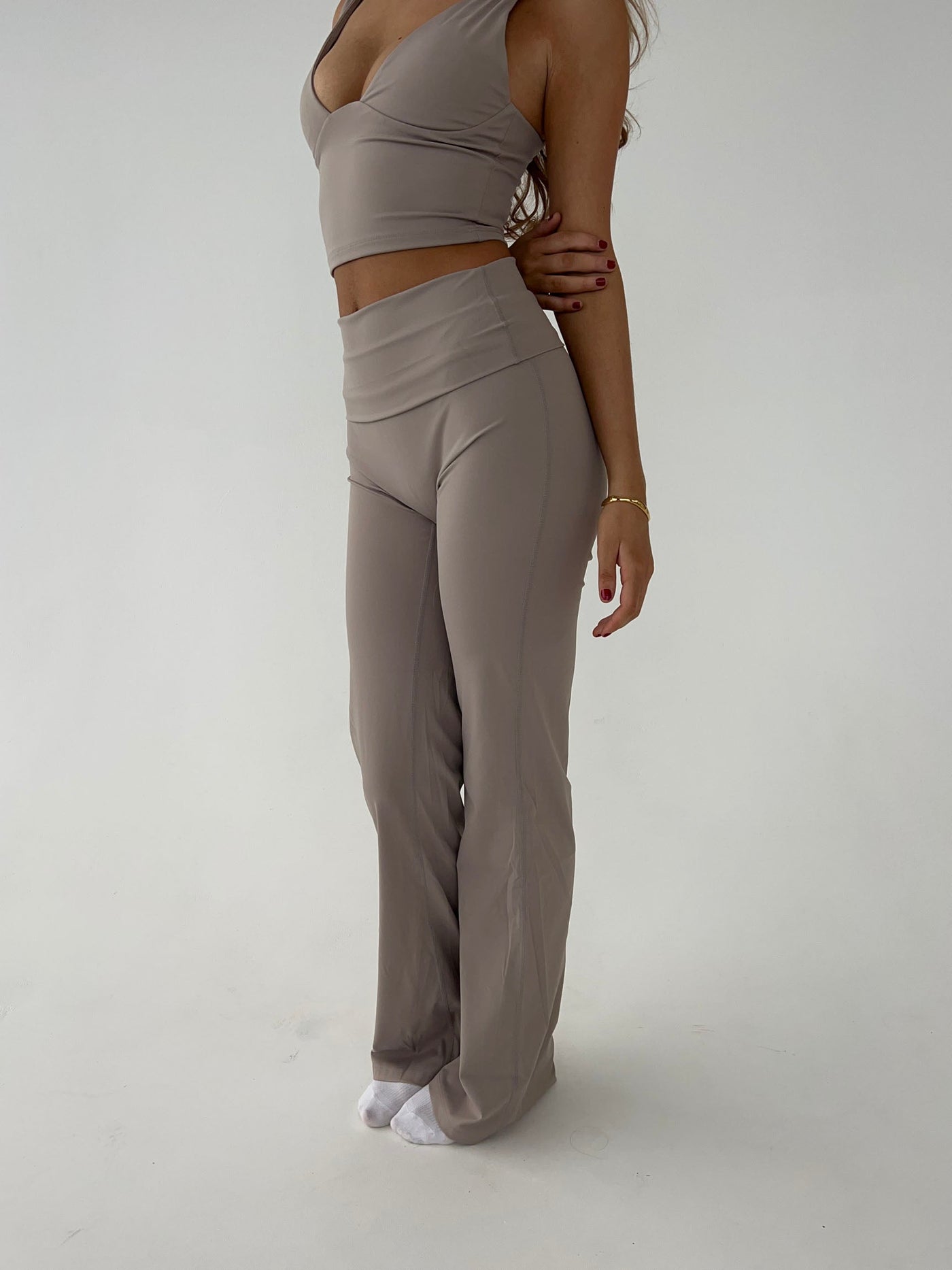 Ausgestellte Stretch Damen-Leggings - für Yoga und Freizeit