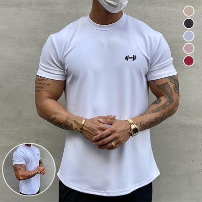 Sport-T-Shirt aus dehnbarer reiner Baumwolle