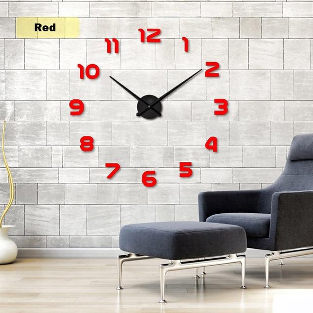 Vollformat 3D Acryl Wanduhr für das Wohnzimmer