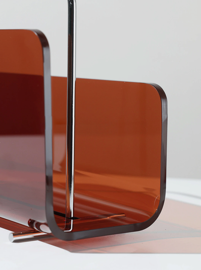 SpectraRack – Transparenter Acryl-Magazinhalter & Tragbares Bücherregal