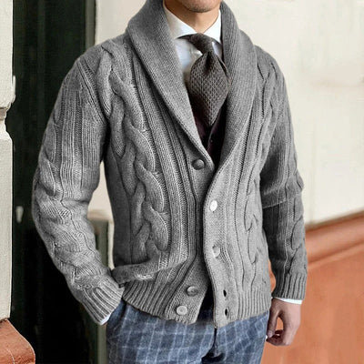 Hochwertige warme Strickjacke - Edvin