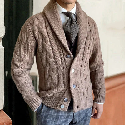 Hochwertige warme Strickjacke - Edvin