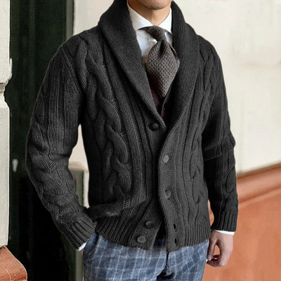 Hochwertige warme Strickjacke - Edvin