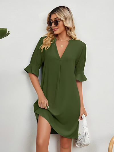 Michelle - Summer Dress with V-Neck