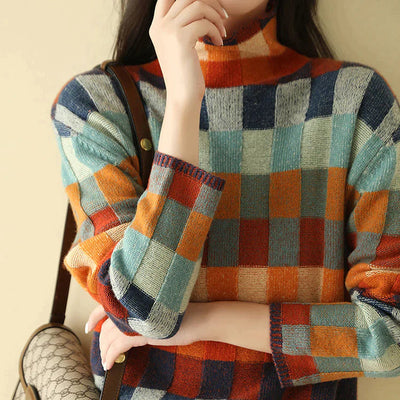 Couture-Pullover mit Rollkragen