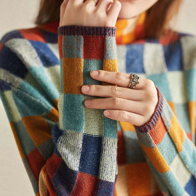 Couture-Pullover mit Rollkragen