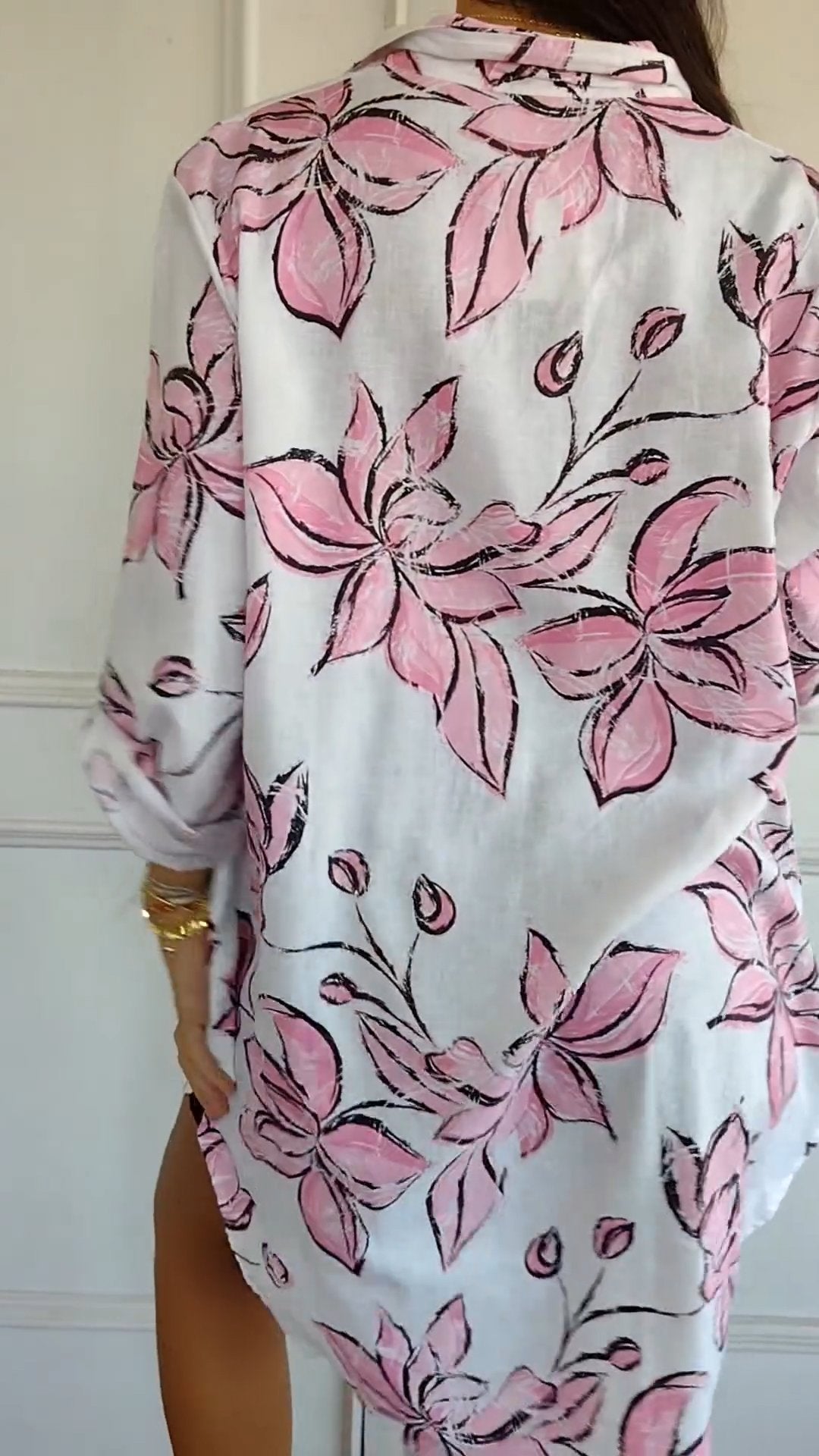 Elegantes Hemdkleid mit Druck