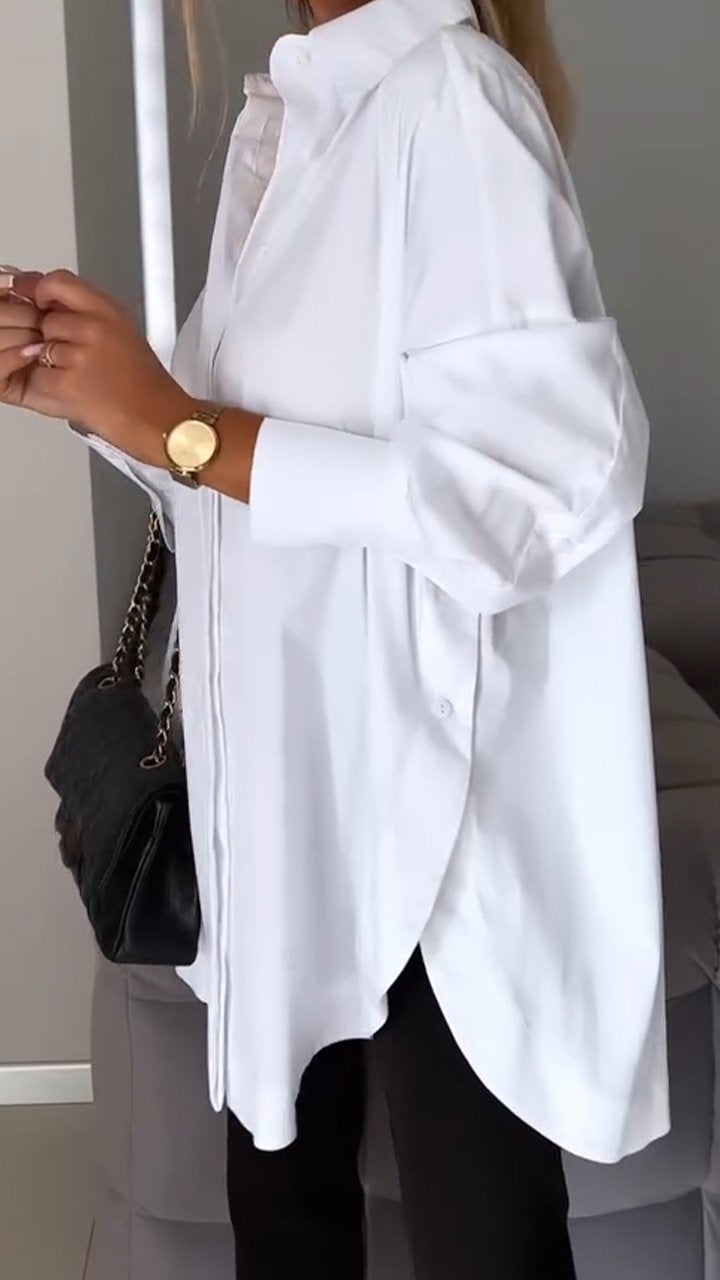 Juliana | Elegantes Hemd mit Kapellenöffnung