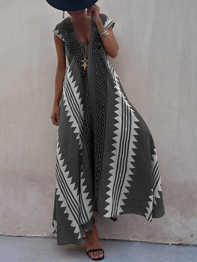 Boho™ | Ärmelloses V-Ausschnitt-Kleid