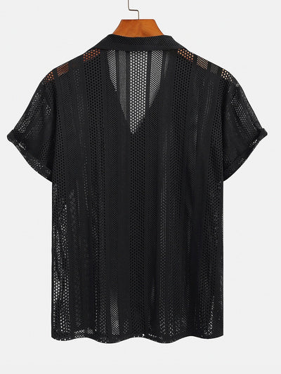 Shirt mit Netzstruktur
