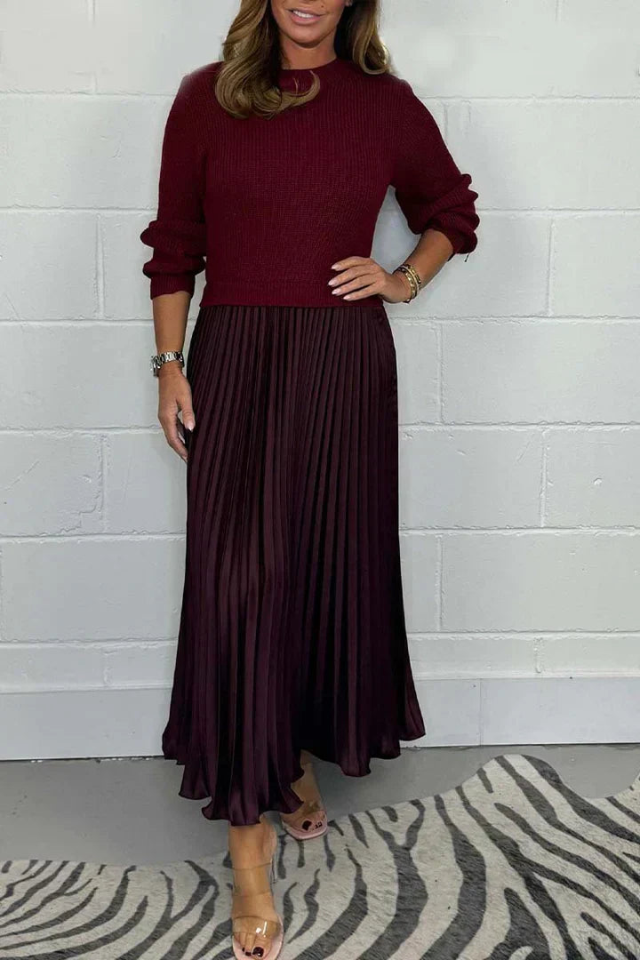 Claire - Elegantes 2-in-1-Strickkleid