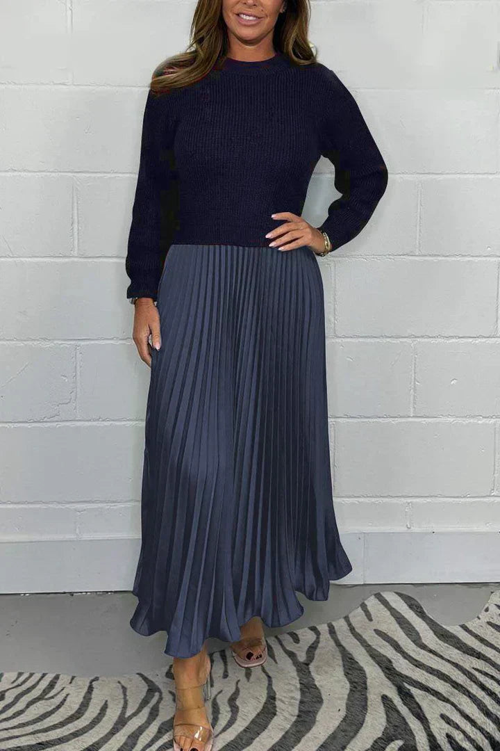 Claire - Elegantes 2-in-1-Strickkleid