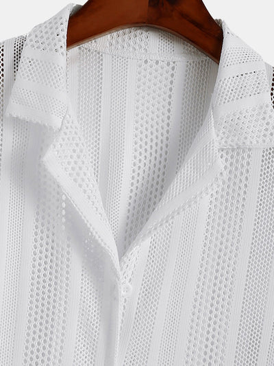Shirt mit Netzstruktur