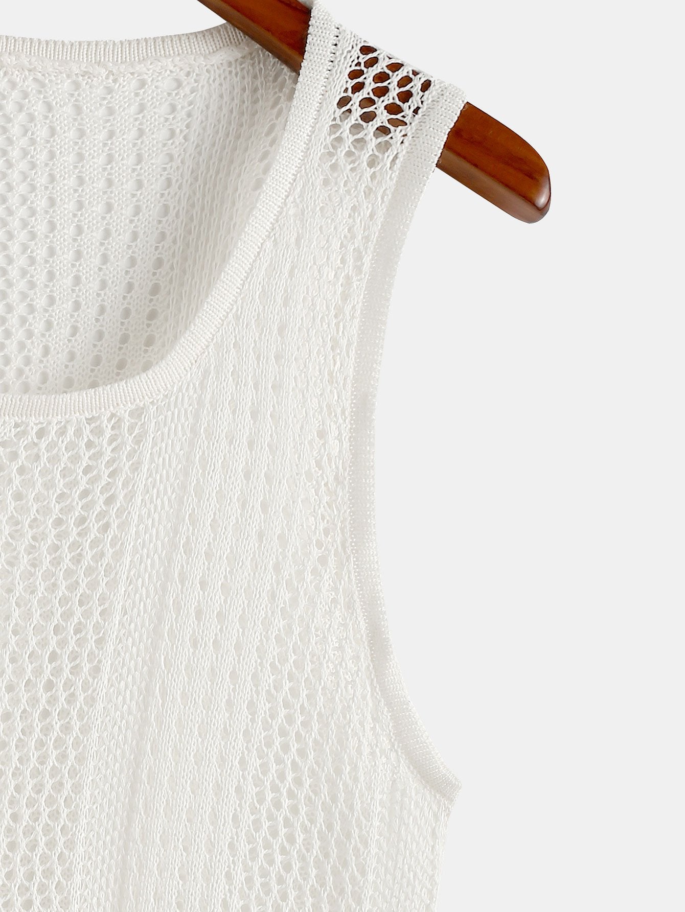 Strukturierter Strickpullover Tank Top