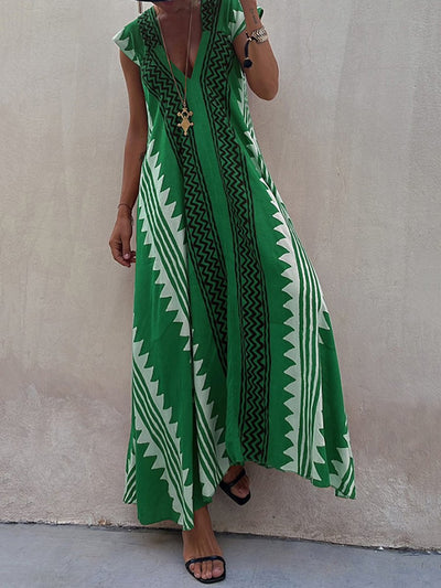 Boho™ | Ärmelloses V-Ausschnitt-Kleid