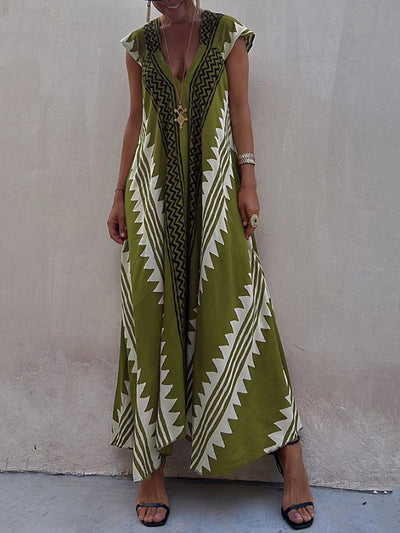 Boho™ | Ärmelloses V-Ausschnitt-Kleid