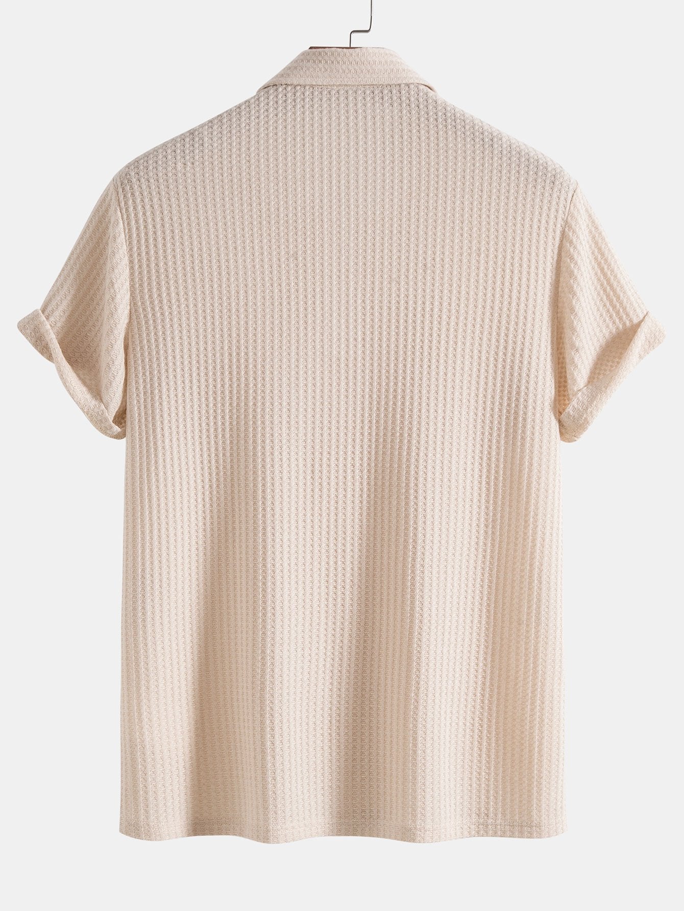 Poloshirt aus Waffelstrick