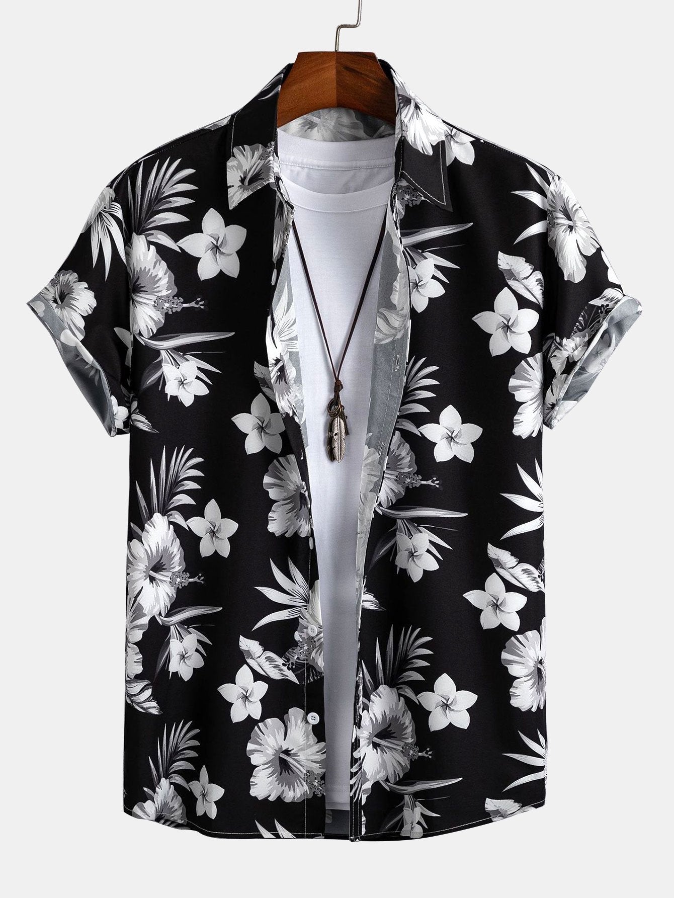 Tropisches Blümchen Shirt und Bademode