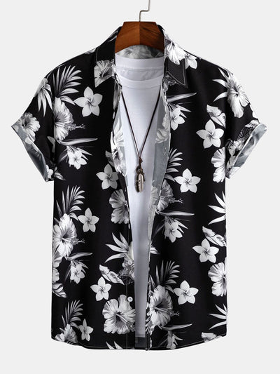 Tropisches Blümchen Shirt und Bademode