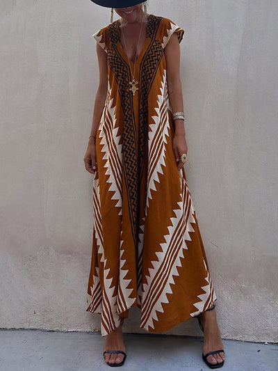 Boho™ | Ärmelloses V-Ausschnitt-Kleid