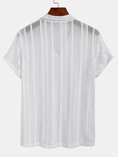 Shirt mit Netzstruktur