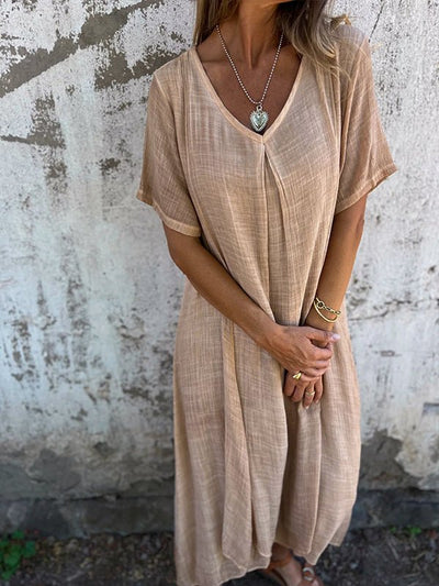 Kathy | Midi-Kleid mit V-Ausschnitt
