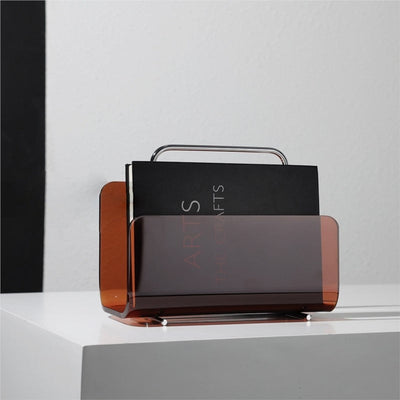 SpectraRack – Transparenter Acryl-Magazinhalter & Tragbares Bücherregal