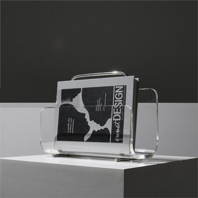 SpectraRack – Transparenter Acryl-Magazinhalter & Tragbares Bücherregal