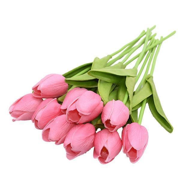 10-teilige Kunsttulpen Künstliche Blumen