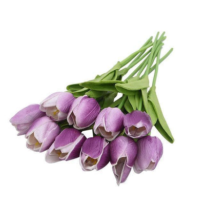 10-teilige Kunsttulpen Künstliche Blumen