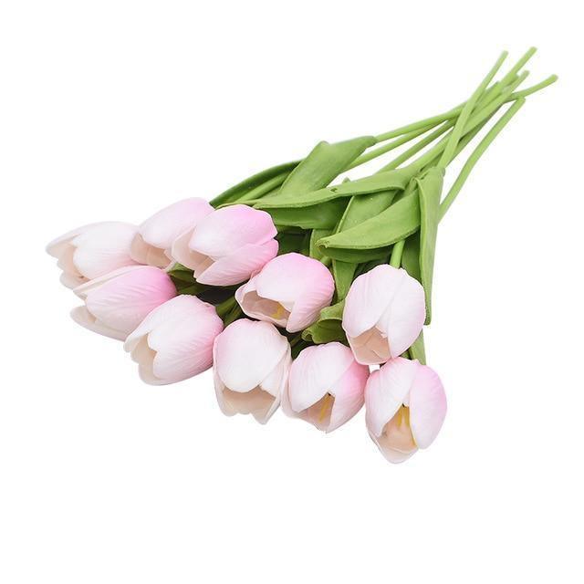 10-teilige Kunsttulpen Künstliche Blumen