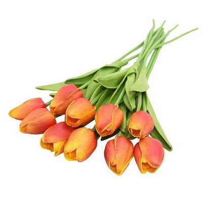 10-teilige Kunsttulpen Künstliche Blumen