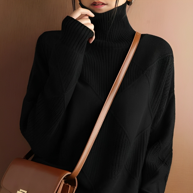 Mode Rollkragenpullover für Frauen