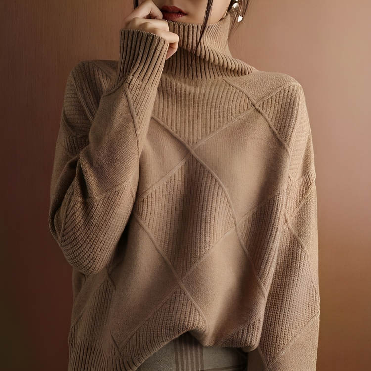 Mode Rollkragenpullover für Frauen