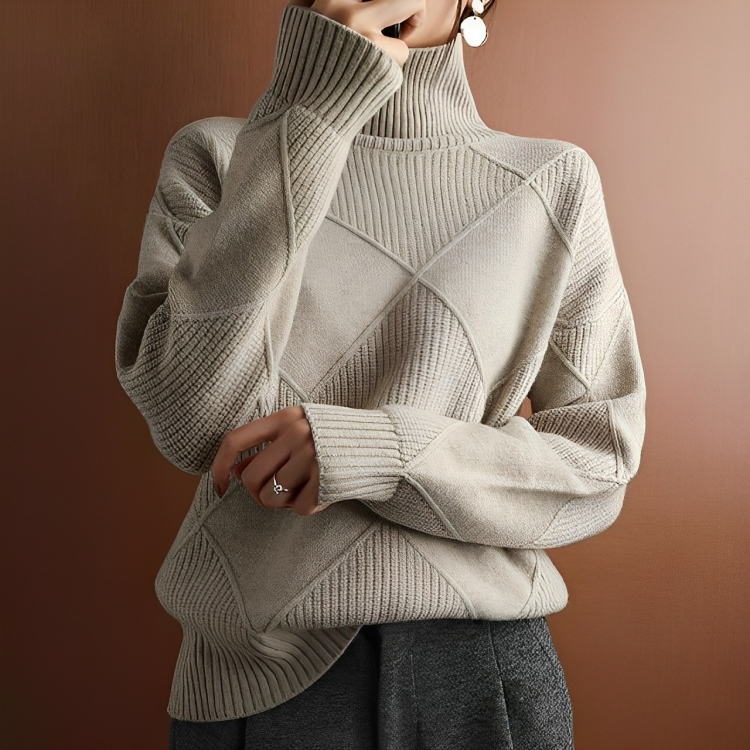 Mode Rollkragenpullover für Frauen